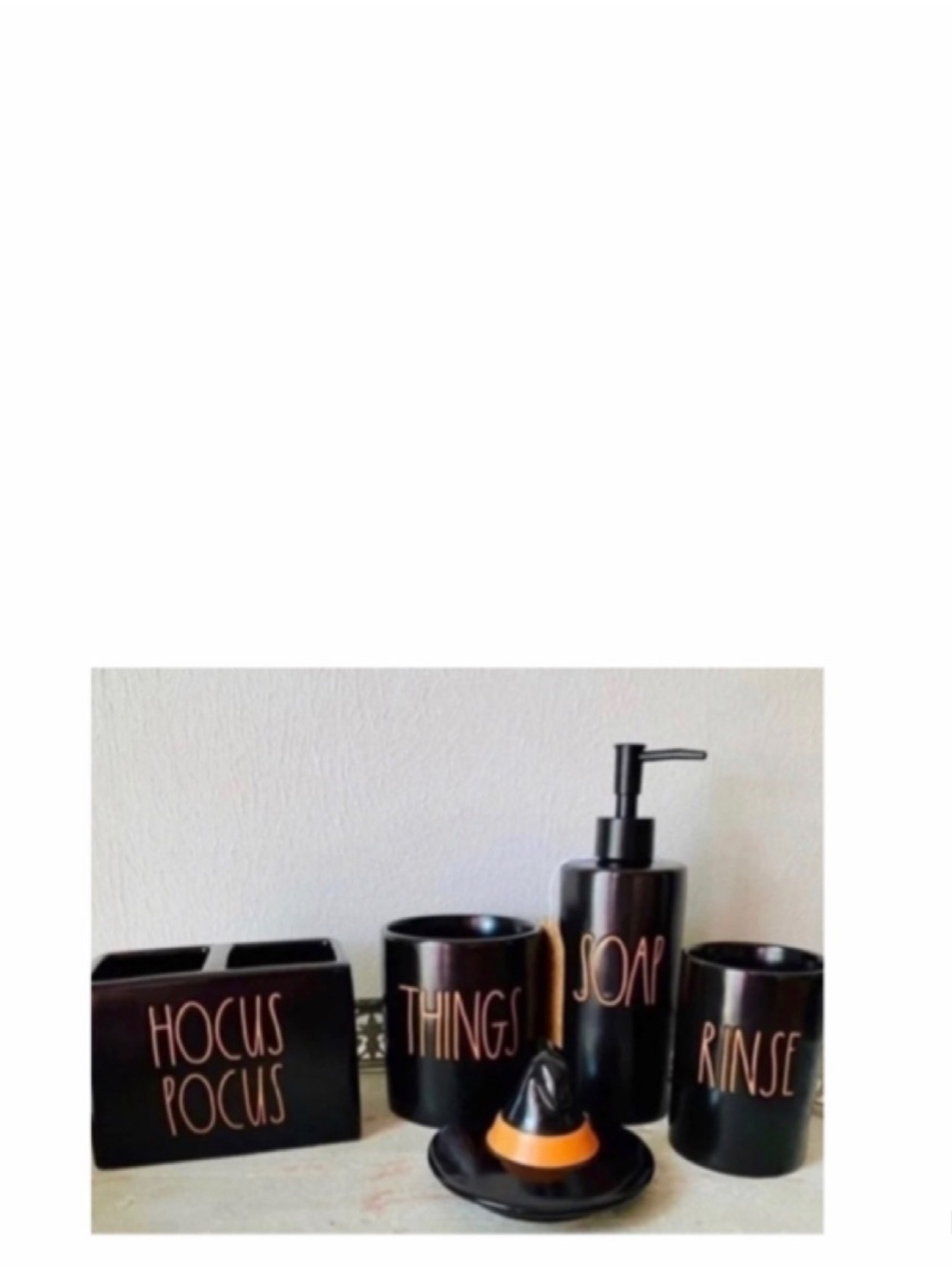 NEW Brand new Rae Dunn 4 Piece Halloween Bundle